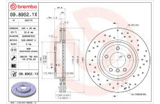 Brzdový kotouč BREMBO 09.8952.1X