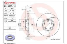 Brzdový kotouč BREMBO 09.8960.10