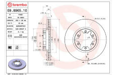 Brzdový kotouč BREMBO 09.8965.10