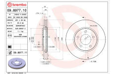 Brzdový kotouč BREMBO 09.8977.11