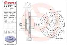 Brzdový kotouč BREMBO 09.9077.1X