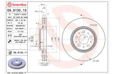 Brzdový kotouč BREMBO 09.9130.11