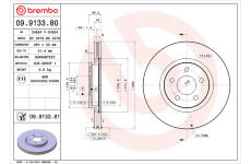 Brzdový kotouč BREMBO 09.9133.81