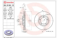 Brzdový kotouč BREMBO 09.9149.10