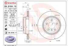 Brzdový kotouč BREMBO 09.9164.11