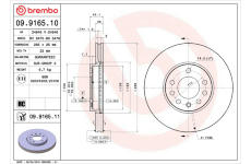 Brzdový kotouč BREMBO 09.9165.10