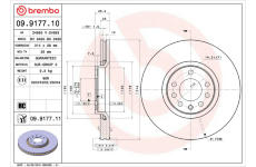 Brzdový kotouč BREMBO 09.9177.11