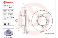 Brzdový kotouč BREMBO 09.9182.10