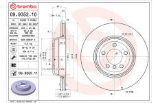 Brzdový kotouč BREMBO 09.9352.11