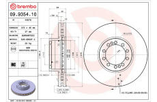 Brzdový kotouč BREMBO 09.9354.10