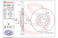 Brzdový kotouč BREMBO 09.9365.11