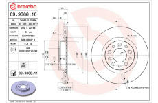 Brzdový kotouč BREMBO 09.9366.10