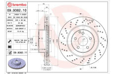 Brzdový kotouč BREMBO 09.9382.11