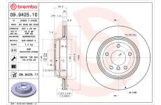 Brzdový kotouč BREMBO 09.9425.10