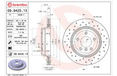 Brzdový kotouč BREMBO 09.9425.1X