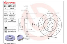 Brzdový kotouč BREMBO 09.9464.2X