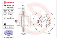 Brzdový kotouč BREMBO 09.9468.21