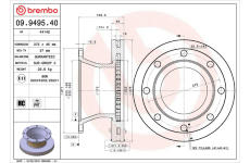 Brzdový kotúč BREMBO 09.9495.40