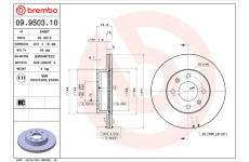 Brzdový kotouč BREMBO 09.9503.10