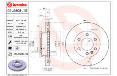 Brzdový kotouč BREMBO 09.9508.1G