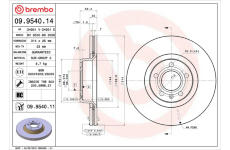 Brzdový kotouč BREMBO 09.9540.11