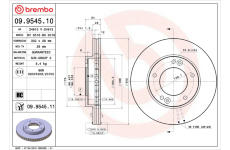 Brzdový kotouč BREMBO 09.9545.10