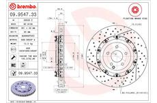 Brzdový kotouč BREMBO 09.9547.33