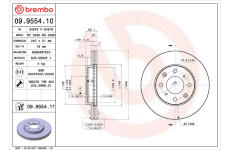 Brzdový kotouč BREMBO 09.9554.10