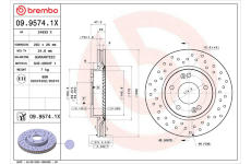 Brzdový kotouč BREMBO 09.9574.1X