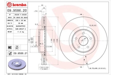 Brzdový kotouč BREMBO 09.9586.21