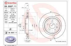 Brzdový kotouč BREMBO 09.9587.11