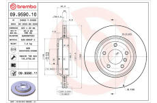 Brzdový kotúč BREMBO 09.9590.11