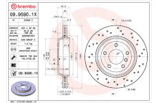 Brzdový kotouč BREMBO 09.9590.1X