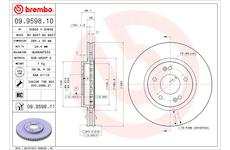 Brzdový kotouč BREMBO 09.9598.10