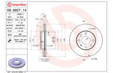 Brzdový kotouč BREMBO 09.9607.14