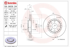 Brzdový kotúč BREMBO 09.9608.24