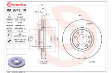 Brzdový kotúč BREMBO 09.9612.10