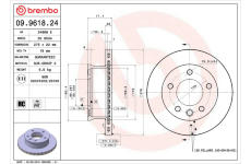 Brzdový kotouč BREMBO 09.9618.24