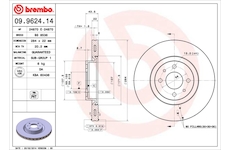 Brzdový kotouč BREMBO 09.9624.14