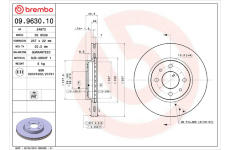 Brzdový kotouč BREMBO 09.9630.10