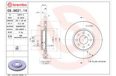 Brzdový kotouč BREMBO 09.9631.14