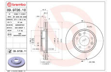 Brzdový kotúč BREMBO 09.9726.11