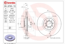 Brzdový kotouč BREMBO 09.9760.10