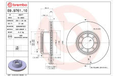 Brzdový kotouč BREMBO 09.9761.10