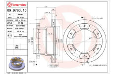 Brzdový kotouč BREMBO 09.9763.10