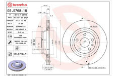 Brzdový kotouč BREMBO 09.9768.11