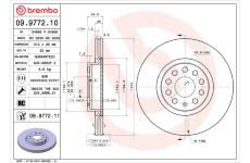 Brzdový kotouč BREMBO 09.9772.11