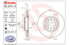 Brzdový kotouč BREMBO 09.9772.1E