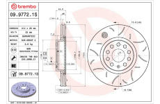 Brzdový kotúč BREMBO 09.9772.1S