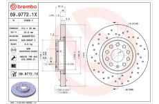 Brzdový kotouč BREMBO 09.9772.1X